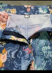 Blue Floral Dress &amp; Jeans Set
