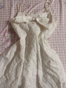 bow mini dress