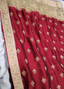 [Super Sale]🥳 New Hot Red Saree Without Blouse