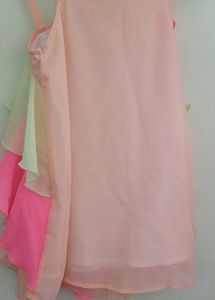 Chiffon Ruffle Dress Material for Girls