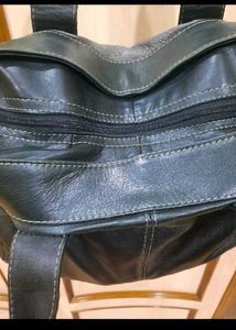 Chic Two-Tone Leather Handbag