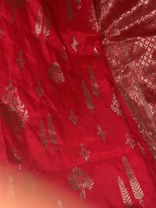beautiful pink silk saree