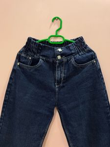Dark Wash High-Waisted Denim Jeans