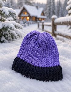 Purple Knit Beanie