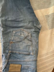 Light Wash Distressed Denim Jeans