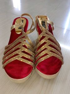 Red & Gold Party Heels