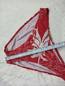 Red Floral Bikini Bottom 🤎