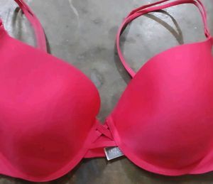 Pink Padded Push-Up Bra