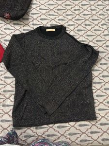 Sparkly Cold Shoulder Top