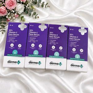 Pack of 4 The Derma Co. 10% Vitamin C Face Serum (