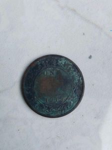 1919 one quarter anna from antique shop