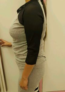 Gray &amp; Black T-Shirt