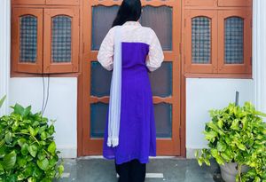 Purple Anarkali Suit