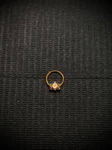 Elegant Gold Gemstone septum rings