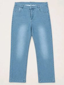 Light Wash Straight Leg Jeans