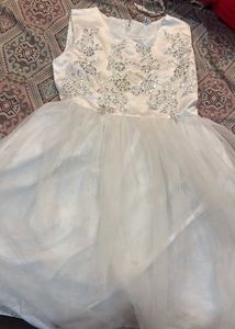 Sparkling White Tulle Dress🎀