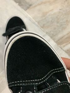 Vans Black &amp; White Velcro Shoes unisex