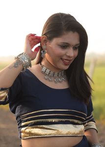 Navy Blue Lehenga Choli Set