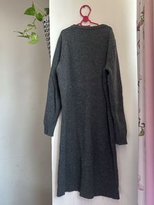 Gray Knit Dress without Belt