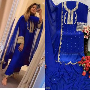Royal Blue Embroidered Kurta Set