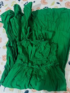 Emerald Green Tiered Maxi Dress