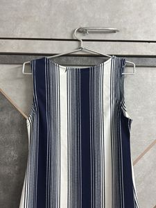 Classic Striped Sleeveless Dress