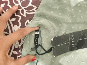 Sage Green Ruffle Mini Dress