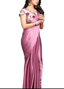 Elegant Satin Silk Saree