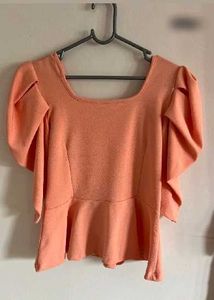 Peplum Sleeve Top