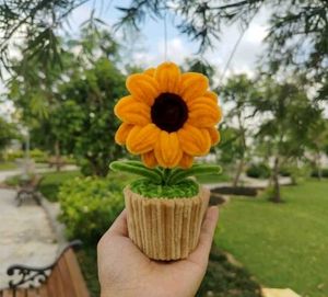 Handmade Sunflower Pot