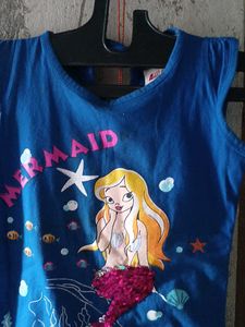 Cute Mermaid T-Shirt for Girls