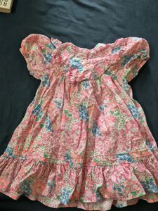Pink Floral Girls DRESS (2-4 Years )