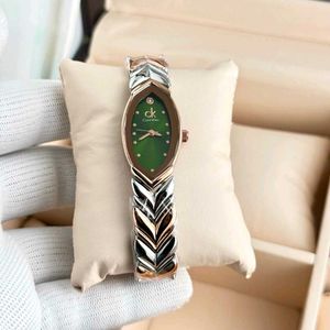 CK Green Face Rose Gold Watch