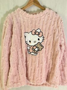 Pink Hello Kitty Fuzzy Sweater never worn