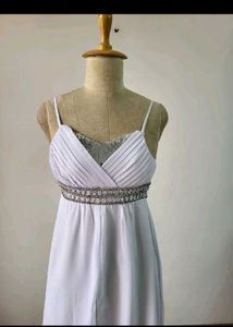 Elegant White High-Low Dress