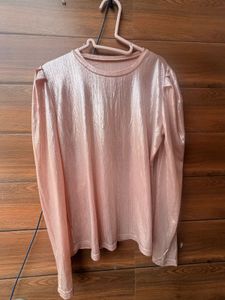 Sparkly Pink Long Sleeve Top