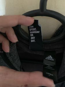 Adidas Grey Zip-Up Hoodie ⭐️S size