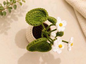 Mini Crochet Water Lily Plant