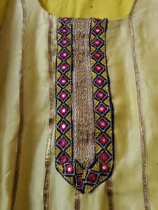 Yellow Embroidered Kurta Set