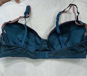 🥰 Teal Embroidered Bra