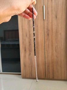 Black Beaded Butterfly Anklet And Braclet