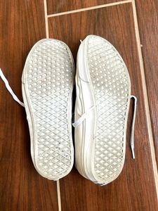 Vans White Canvas Sneakers