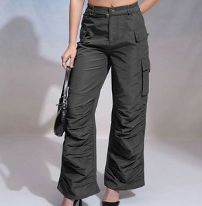Chic Ruched Cargo Pants