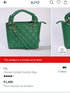 Chic Quilted Emerald Green Handbag