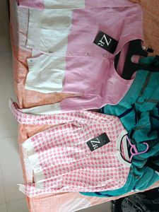 Pink Sweaters Combo Korean
