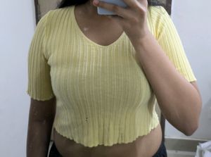 Yellow Crop Top