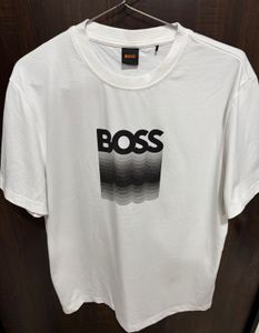 BOSS White Graphic T-Shirt