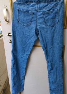 Blue Denim Jogger Jeans