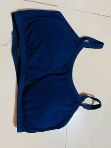 Navy Blue Cropped Tank Top