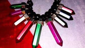 Colorful Crystal Pendant Necklace